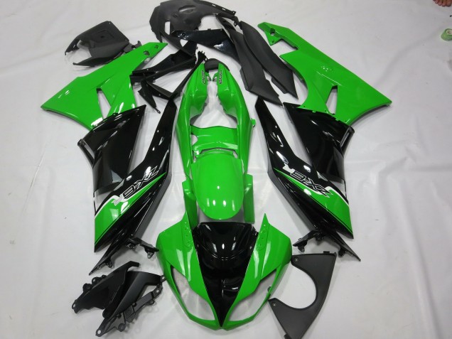 2009-2012 Green Black Kawasaki ZX6R Motorcycle Fairing UK 2009-2012 Green Black Kawasaki ZX6R Motorcycle Fairing UK