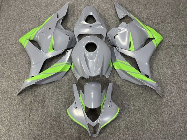 2009-2012 Nardo Gray and Green Honda CBR600RR Motorcycle Fairing UK