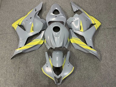 2009-2012 Nardo Gray and Yellow Honda CBR600RR Motorcycle Fairing UK