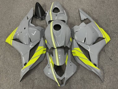 2009-2012 Nardo Grey and High Viz Yellow Honda CBR600RR Motorcycle Fairing UK