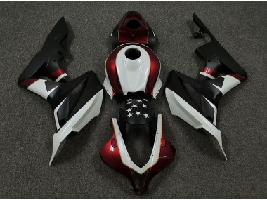 2009-2012 Racing Red and Black Honda CBR600RR Motorcycle Fairing UK