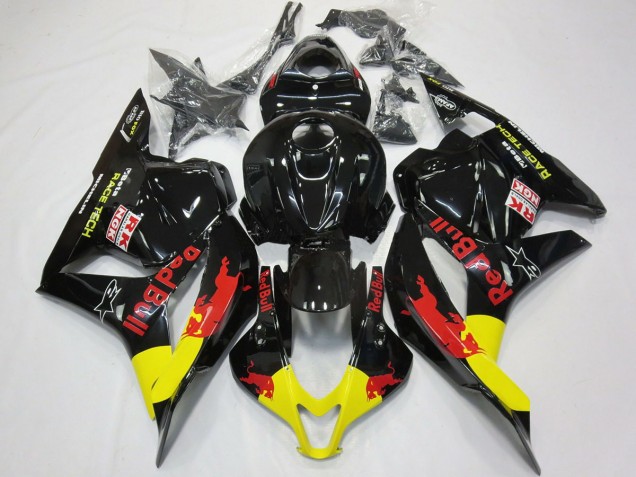 2009-2012 Red Bull Gloss Black Honda CBR600RR Motorcycle Fairing UK 2009-2012 Red Bull Gloss Black Honda CBR600RR Motorcycle Fairing UK