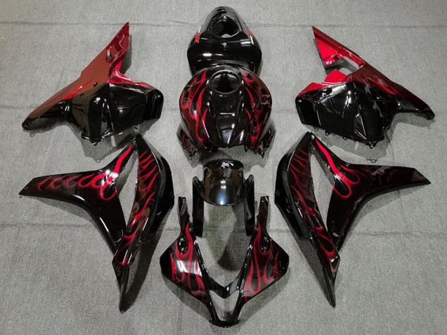 2009-2012 Red Flame Honda CBR600RR Motorcycle Fairing UK 2009-2012 Red Flame Honda CBR600RR Motorcycle Fairing UK