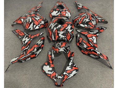 2009-2012 Red Grey Camo Honda CBR600RR Motorcycle Fairing UK