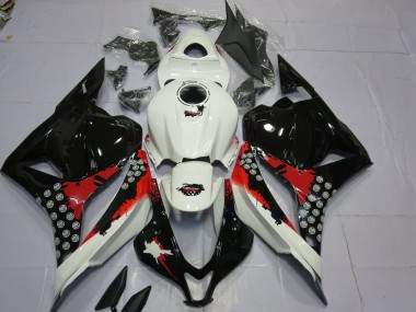 2009-2012 Red and Black Splatter Honda CBR600RR Motorcycle Fairing UK