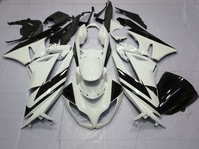 2009-2012 Special White Black Kawasaki ZX6R Motorcycle Fairing UK 2009-2012 Special White Black Kawasaki ZX6R Motorcycle Fairing UK
