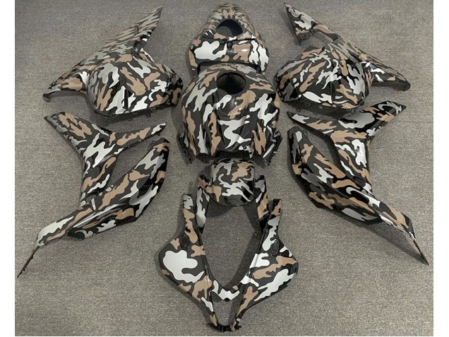 2009-2012 Tan and Silver Camo Honda CBR600RR Motorcycle Fairing UK 2009-2012 Tan and Silver Camo Honda CBR600RR Motorcycle Fairing UK