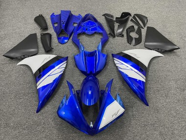 2009-2012 White and Blue Gloss with Black Lowers Yamaha R1 Motorcycle Fairing UK