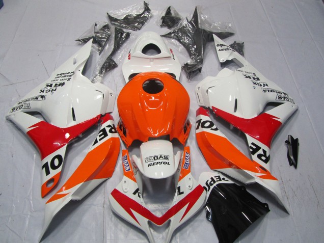 2009-2012 White and Red Repsol Honda CBR600RR Motorcycle Fairing UK 2009-2012 White and Red Repsol Honda CBR600RR Motorcycle Fairing UK