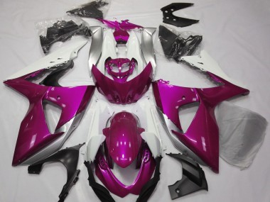2009-2016 Gloss Pink & White Suzuki GSXR 1000 Motorcycle Fairing UK