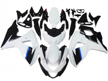 2009-2016 Gloss White and Black with Red Suzuki GSXR 1000 Motorcycle Fairing UK