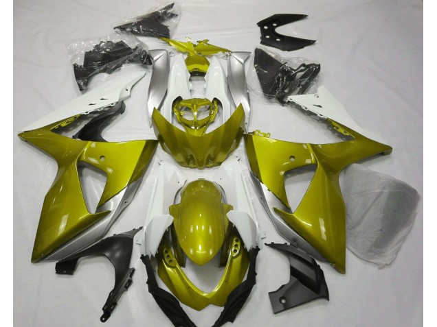 2009-2016 Gloss Yellow & White Suzuki GSXR 1000 Motorcycle Fairing UK 2009-2016 Gloss Yellow & White Suzuki GSXR 1000 Motorcycle Fairing UK