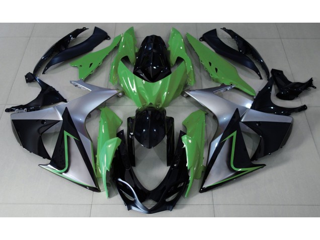 2009-2016 Green Silver and Black Suzuki GSXR 1000 Motorcycle Fairing UK 2009-2016 Green Silver and Black Suzuki GSXR 1000 Motorcycle Fairing UK