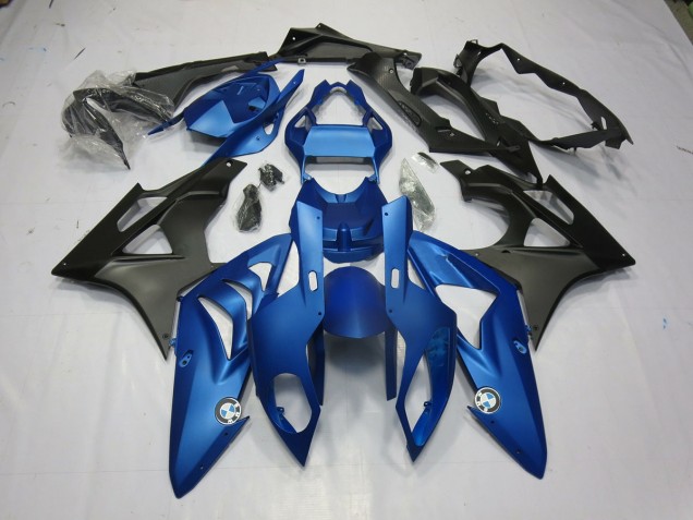 2009-2016 Matte Blue and Black BMW S1000RR Motorcycle Fairing UK