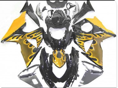 2009-2016 Yellow Flame Suzuki GSXR 1000 Motorcycle Fairing UK