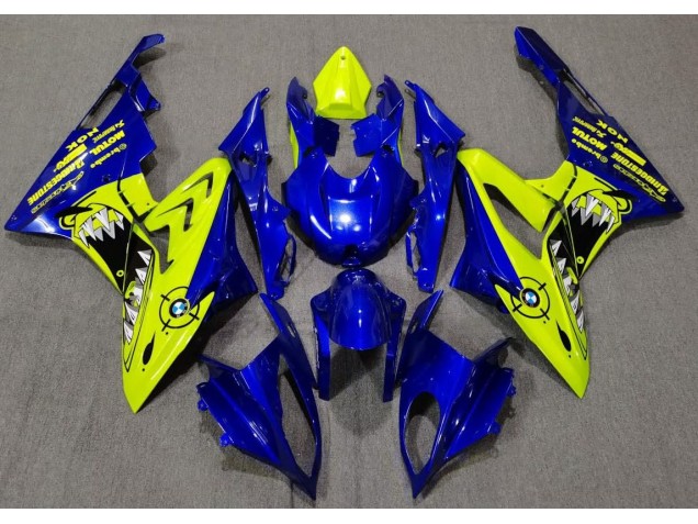 2009-2018 Gloss Blue and Yellow Shark BMW S1000RR Motorcycle Fairing UK 2009-2018 Gloss Blue and Yellow Shark BMW S1000RR Motorcycle Fairing UK