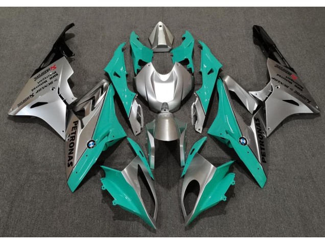 2009-2018 Teal and Silver BMW S1000RR Motorcycle Fairing UK