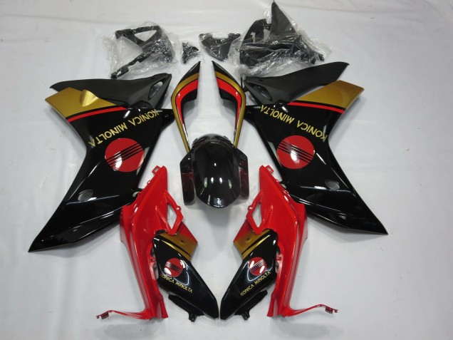 2011-2012 KM Red Black and Gold Honda CBR600F Motorcycle Fairing UK 2011-2012 KM Red Black and Gold Honda CBR600F Motorcycle Fairing UK