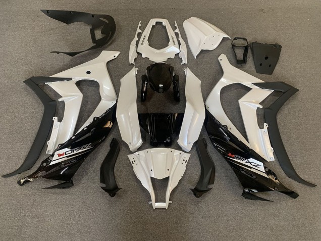 2011-2015 Pearl White & Black Kawasaki ZX10R Motorcycle Fairing UK 2011-2015 Pearl White & Black Kawasaki ZX10R Motorcycle Fairing UK