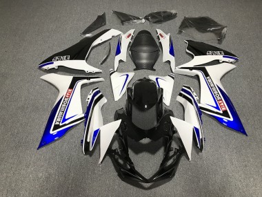2011-2020 Blue Black and White writing Suzuki GSXR 600-750 Motorcycle Fairing UK
