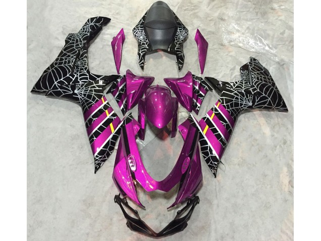 2011-2020 Gloss Pink Spider Suzuki GSXR 600-750 Motorcycle Fairing UK 2011-2020 Gloss Pink Spider Suzuki GSXR 600-750 Motorcycle Fairing UK