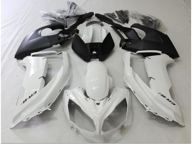 2012-2016 Black and White Kawasaki Ninja 650R Motorcycle Fairing UK 2012-2016 Black and White Kawasaki Ninja 650R Motorcycle Fairing UK