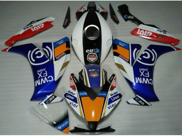 2012-2016 Elf Blue and Orange Honda CBR1000RR Motorcycle Fairing UK 2012-2016 Elf Blue and Orange Honda CBR1000RR Motorcycle Fairing UK