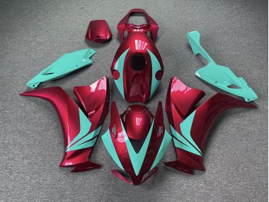 2012-2016 Gloss Red and Teal Honda CBR1000RR Motorcycle Fairing UK