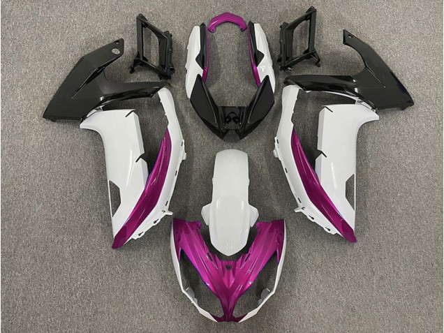 2012-2016 Gloss White & Magenta Kawasaki Ninja 650R Motorcycle Fairing UK 2012-2016 Gloss White & Magenta Kawasaki Ninja 650R Motorcycle Fairing UK