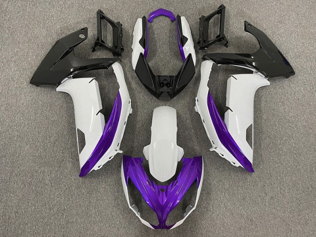 2012-2016 Gloss White & Purple Kawasaki Ninja 650R Motorcycle Fairing UK 2012-2016 Gloss White & Purple Kawasaki Ninja 650R Motorcycle Fairing UK
