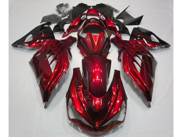 2012-2019 Fire Red Gloss Kawasaki ZX14R Motorcycle Fairing UK