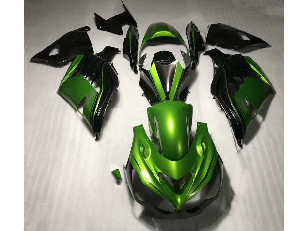 2012-2019 Gloss Green and Black Kawasaki ZX14R Motorcycle Fairing UK 2012-2019 Gloss Green and Black Kawasaki ZX14R Motorcycle Fairing UK