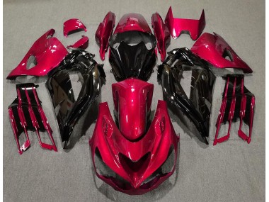 2012-2019 Gloss Red and Black Kawasaki ZX14R Motorcycle Fairing UK