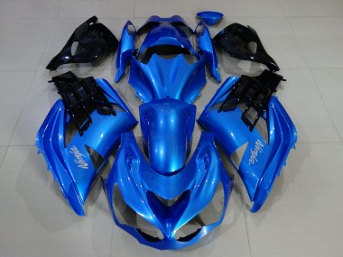 2012-2019 Vibrant Blue & Gloss Black Kawasaki ZX14R Motorcycle Fairing UK