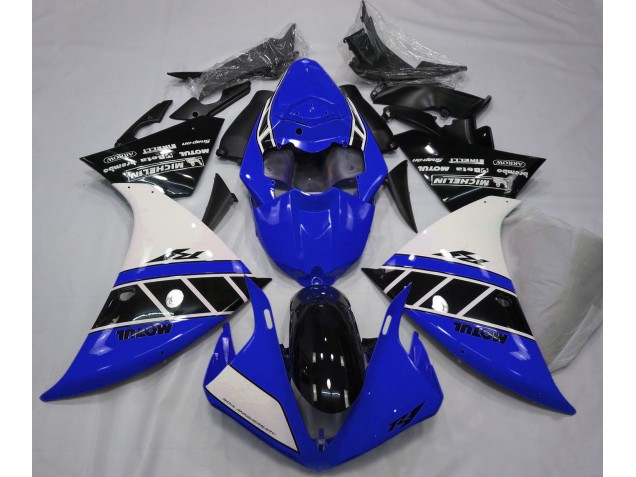2013-2014 Gloss Blue White and Black Yamaha R1 Motorcycle Fairing UK 2013-2014 Gloss Blue White and Black Yamaha R1 Motorcycle Fairing UK