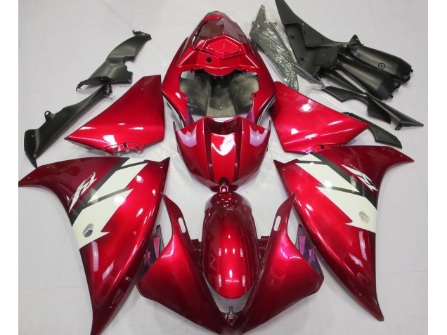 2013-2014 Gloss Red & White Yamaha R1 Motorcycle Fairing UK 2013-2014 Gloss Red & White Yamaha R1 Motorcycle Fairing UK