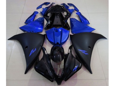 2013-2014 Matte Black and Blue Yamaha R1 Motorcycle Fairing UK