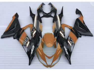 2013-2018 Gloss Orange and Black Kawasaki ZX6R Motorcycle Fairing UK