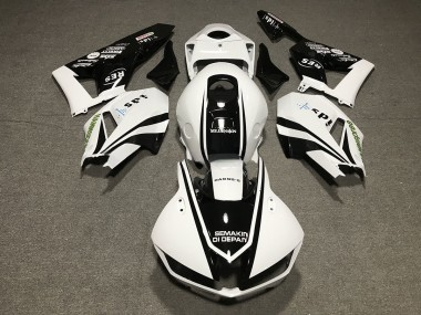 2013-2020 Black and White Design Honda CBR600RR Motorcycle Fairing UK