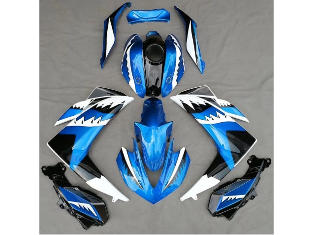 2015-2018 Light Blue Shark Yamaha R3 Motorcycle Fairing UK 2015-2018 Light Blue Shark Yamaha R3 Motorcycle Fairing UK