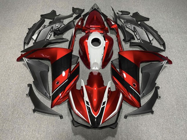 2015-2018 Red Black and White Yamaha R3 Motorcycle Fairing UK 2015-2018 Red Black and White Yamaha R3 Motorcycle Fairing UK