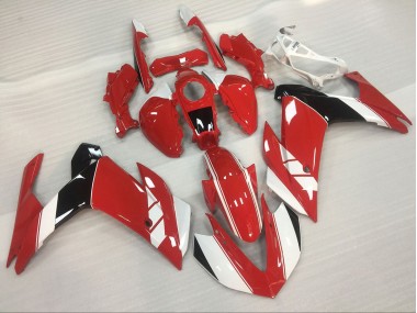 2015-2018 Red and White Gloss Yamaha R3 Motorcycle Fairing UK