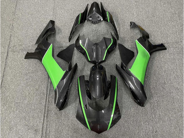 2015-2019 Carbon Fiber & Green Yamaha R1 Motorcycle Fairing UK 2015-2019 Carbon Fiber & Green Yamaha R1 Motorcycle Fairing UK