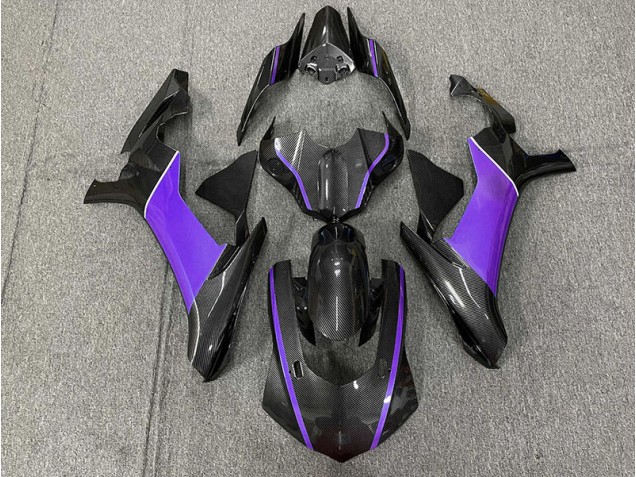 2015-2019 Carbon Fiber & Purple Yamaha R1 Motorcycle Fairing UK 2015-2019 Carbon Fiber & Purple Yamaha R1 Motorcycle Fairing UK