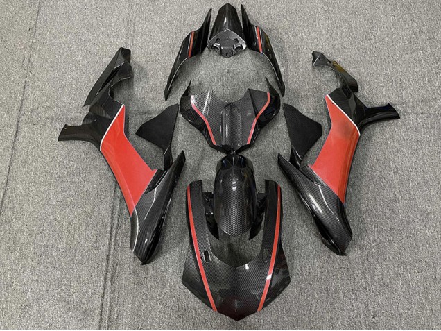 2015-2019 Carbon Fiber & Red Yamaha R1 Motorcycle Fairing UK 2015-2019 Carbon Fiber & Red Yamaha R1 Motorcycle Fairing UK