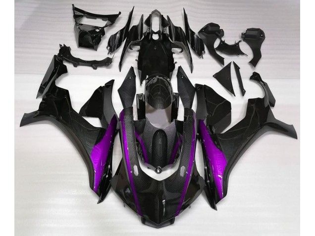 2015-2019 Carbon Fiber Style & Purple Yamaha R1 Motorcycle Fairing UK 2015-2019 Carbon Fiber Style & Purple Yamaha R1 Motorcycle Fairing UK