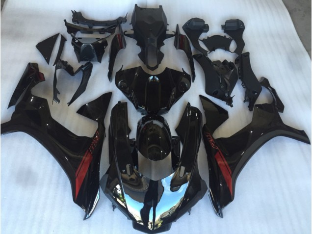 2015-2019 Gloss Black with Red Yamaha R1 Motorcycle Fairing UK 2015-2019 Gloss Black with Red Yamaha R1 Motorcycle Fairing UK