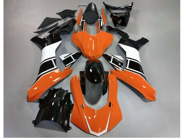2015-2019 Gloss Orange White and Black Yamaha R1 Motorcycle Fairing UK 2015-2019 Gloss Orange White and Black Yamaha R1 Motorcycle Fairing UK