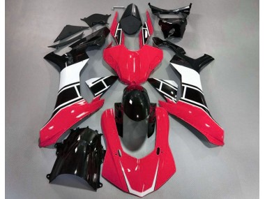 2015-2019 Gloss Red White and Black Yamaha R1 Motorcycle Fairing UK