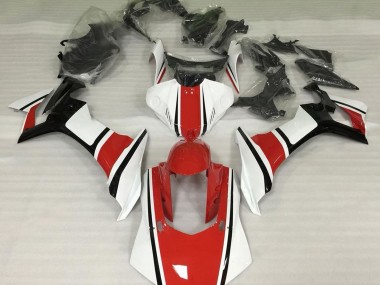 2015-2019 Gloss White Red and Black Yamaha R1 Motorcycle Fairing UK